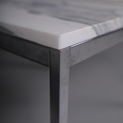 291 - KNOLL STUDIO FLORENCE KNOLL END TABLE. by Florence Knoll, 42cm H x 60cm W x 60cm D.