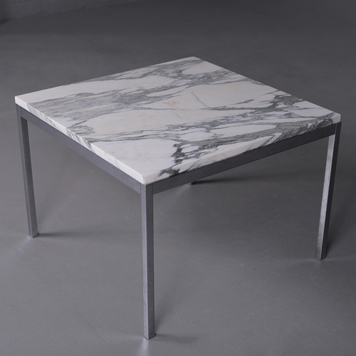 291 - KNOLL STUDIO FLORENCE KNOLL END TABLE. by Florence Knoll, 42cm H x 60cm W x 60cm D.