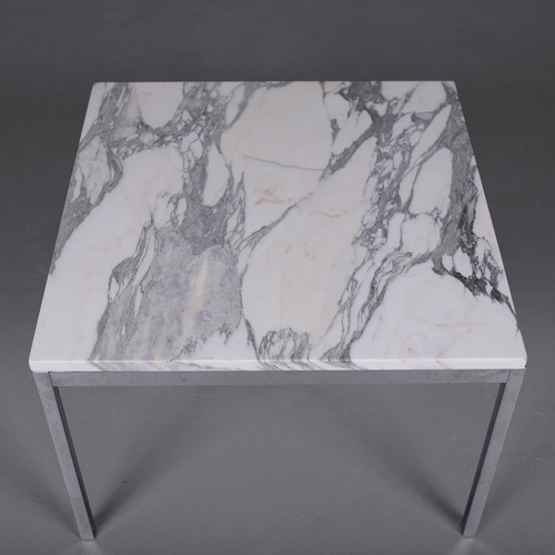 291 - KNOLL STUDIO FLORENCE KNOLL END TABLE. by Florence Knoll, 42cm H x 60cm W x 60cm D.