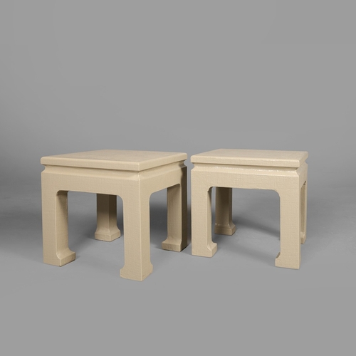 293 - ANDREW MARTIN POSEIDEN SIDE TABLES, A PAIR. 45cm x 45cm x 46cm each approx. (2).