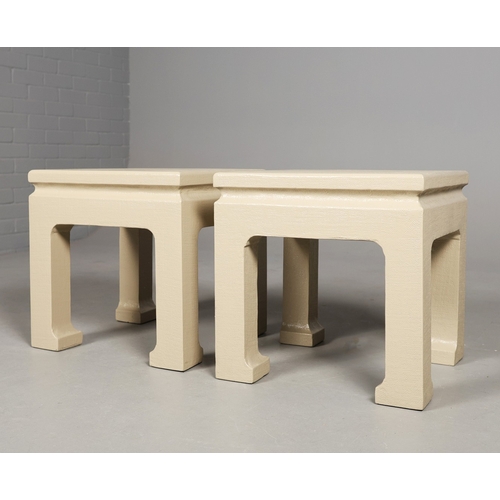 293 - ANDREW MARTIN POSEIDEN SIDE TABLES, A PAIR. 45cm x 45cm x 46cm each approx. (2).