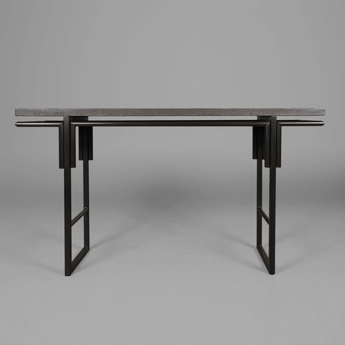 295 - ANDREW MARTIN CONSOLE TABLE. 160cm x 45cm x 90.5cm approx.