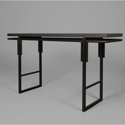 295 - ANDREW MARTIN CONSOLE TABLE. 160cm x 45cm x 90.5cm approx.