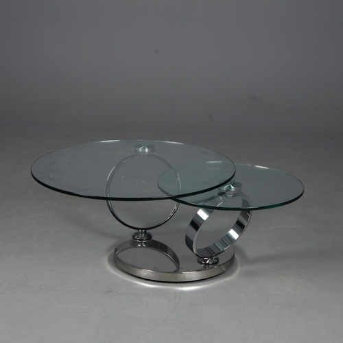 306 - ATTRIBUTED TO KESTERPORT RINGS COFFEE TABLE. 80cm diam. x 43cm H at smallest approx.
