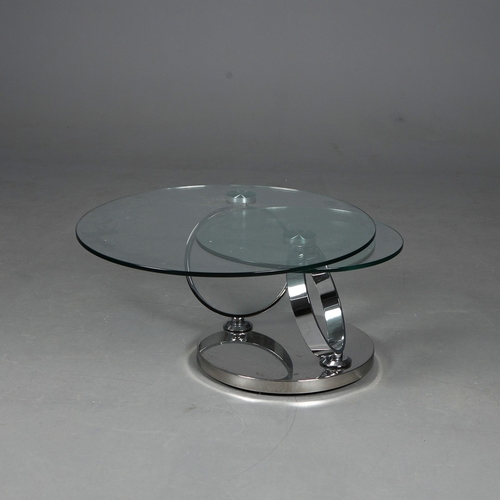 306 - ATTRIBUTED TO KESTERPORT RINGS COFFEE TABLE. 80cm diam. x 43cm H at smallest approx.