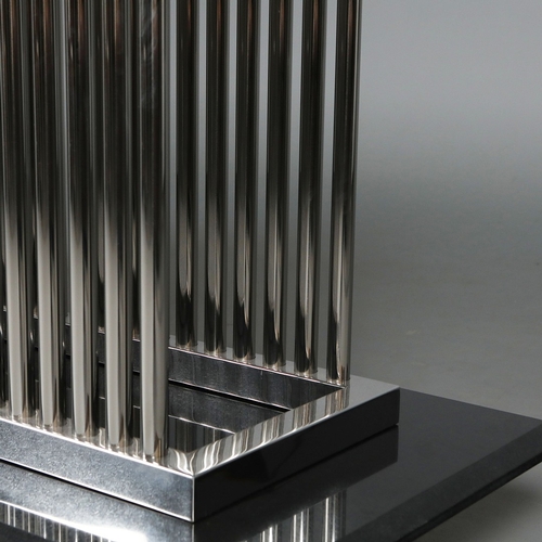 309 - ATTRIBUTED TO DECORUS MILAN DINING TABLE. top 300cm x 110cm approx.