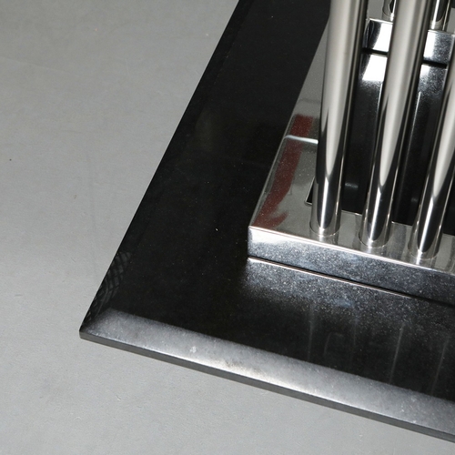 309 - ATTRIBUTED TO DECORUS MILAN DINING TABLE. top 300cm x 110cm approx.