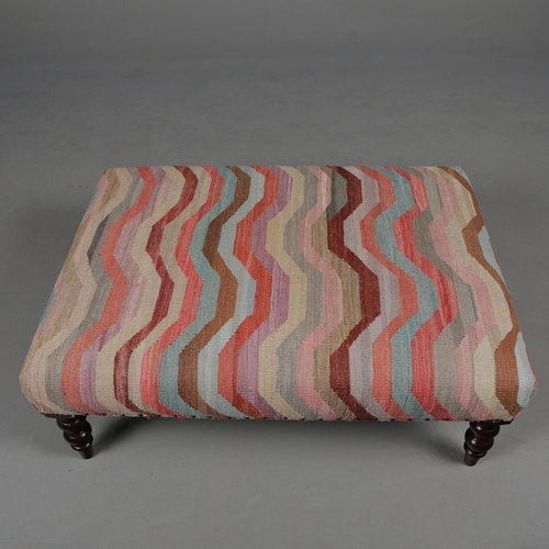 311 - GEORGE SMITH KILIM FOOTSTOOL. 38cm H x 105cm x 78cm.