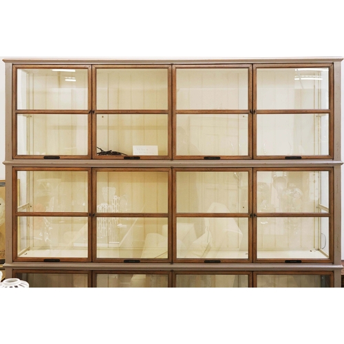 315 - ROCHE BOBOIS ARCHITECTE BOOKCASE. glazed, with painted frame, bears plaques in French 225cm t x 233 ... 