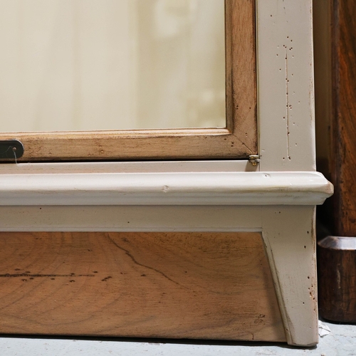 315 - ROCHE BOBOIS ARCHITECTE BOOKCASE. glazed, with painted frame, bears plaques in French 225cm t x 233 ... 