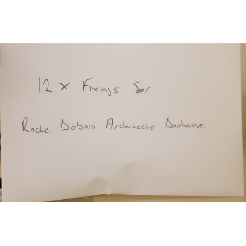 315 - ROCHE BOBOIS ARCHITECTE BOOKCASE. glazed, with painted frame, bears plaques in French 225cm t x 233 ... 