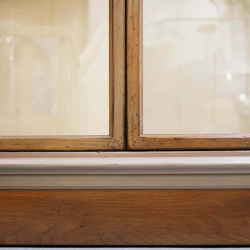 315 - ROCHE BOBOIS ARCHITECTE BOOKCASE. glazed, with painted frame, bears plaques in French 225cm t x 233 ... 