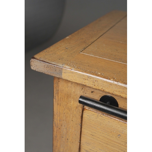 316 - ROCHE BOBOIS MAXIME SIDEBOARD. with six drawers and a sliding black door 88cm t x 233cm w x 54cm d.