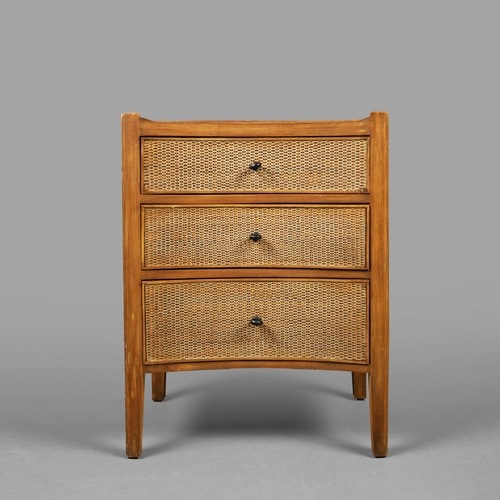 319 - OKA BAYUBAN RATTAN SIDE CHEST. 55cm x 40cm x 74cm approx.
