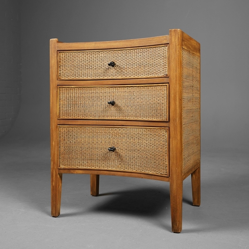319 - OKA BAYUBAN RATTAN SIDE CHEST. 55cm x 40cm x 74cm approx.