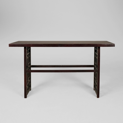 322 - OKA CONSOLE TABLE. 140cm x 40cm x 77.5cm approx.