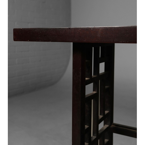 322 - OKA CONSOLE TABLE. 140cm x 40cm x 77.5cm approx.