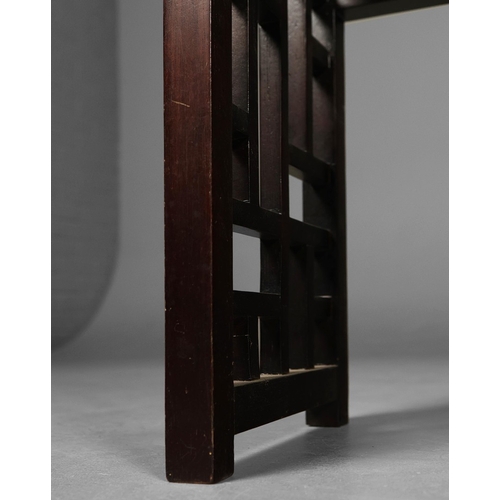 322 - OKA CONSOLE TABLE. 140cm x 40cm x 77.5cm approx.