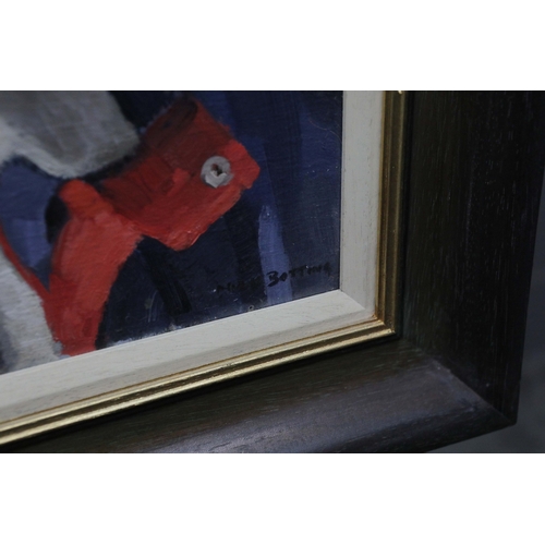 50 - NICK BOTTING ( BRITISH B. 1963). A MAN FOR ALL SEASONS, PORTRAIT OF BRIAN HAW. (d) oil on canvas, si... 