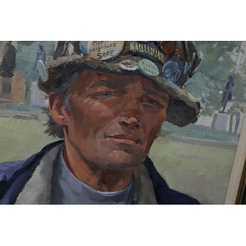 50 - NICK BOTTING ( BRITISH B. 1963). A MAN FOR ALL SEASONS, PORTRAIT OF BRIAN HAW. (d) oil on canvas, si... 
