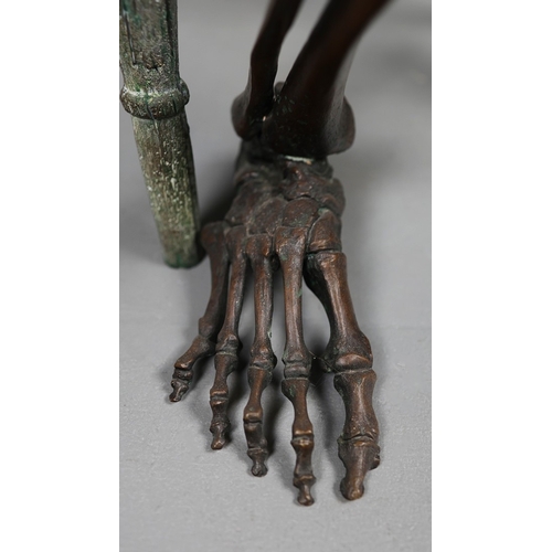 8 - AMANDA AND BJÖRN SJÖLING, NOBODY THOUGHT IT WOULD COME TO THIS. bronze on bronze chair, 103cm x 102c... 