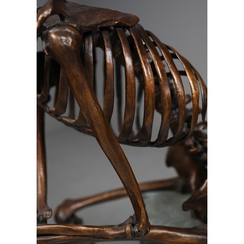 8 - AMANDA AND BJÖRN SJÖLING, NOBODY THOUGHT IT WOULD COME TO THIS. bronze on bronze chair, 103cm x 102c... 