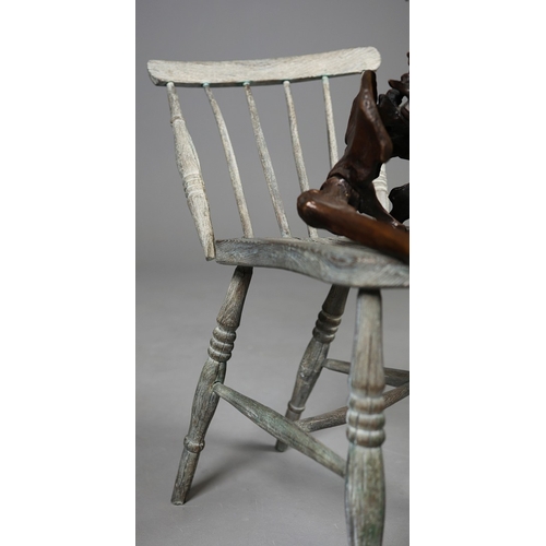 8 - AMANDA AND BJÖRN SJÖLING, NOBODY THOUGHT IT WOULD COME TO THIS. bronze on bronze chair, 103cm x 102c... 