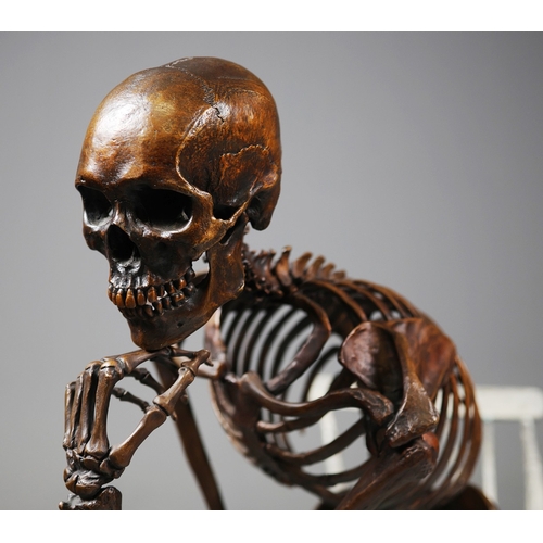 8 - AMANDA AND BJÖRN SJÖLING, NOBODY THOUGHT IT WOULD COME TO THIS. bronze on bronze chair, 103cm x 102c... 