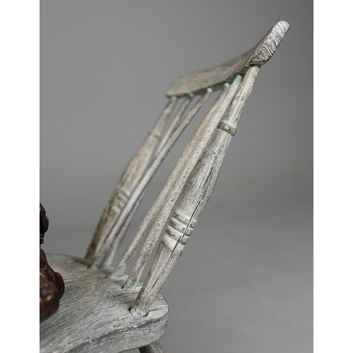 8 - AMANDA AND BJÖRN SJÖLING, NOBODY THOUGHT IT WOULD COME TO THIS. bronze on bronze chair, 103cm x 102c... 