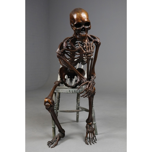 8 - AMANDA AND BJÖRN SJÖLING, NOBODY THOUGHT IT WOULD COME TO THIS. bronze on bronze chair, 103cm x 102c... 