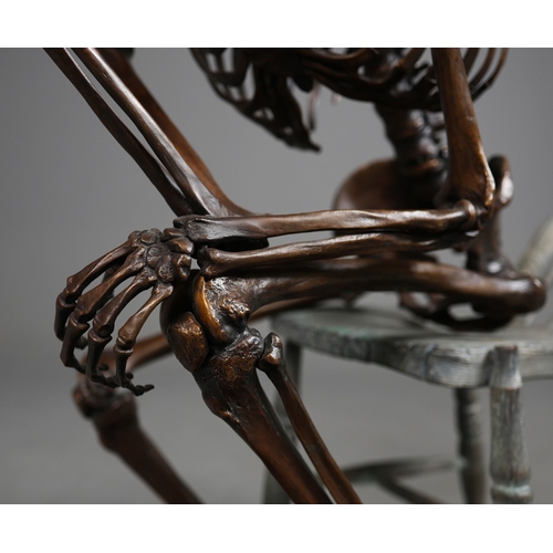 8 - AMANDA AND BJÖRN SJÖLING, NOBODY THOUGHT IT WOULD COME TO THIS. bronze on bronze chair, 103cm x 102c... 