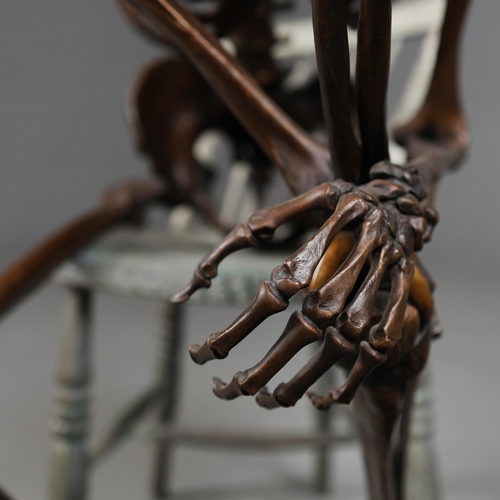 8 - AMANDA AND BJÖRN SJÖLING, NOBODY THOUGHT IT WOULD COME TO THIS. bronze on bronze chair, 103cm x 102c... 