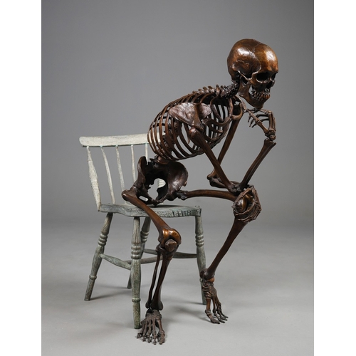 8 - AMANDA AND BJÖRN SJÖLING, NOBODY THOUGHT IT WOULD COME TO THIS. bronze on bronze chair, 103cm x 102c... 