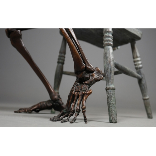 8 - AMANDA AND BJÖRN SJÖLING, NOBODY THOUGHT IT WOULD COME TO THIS. bronze on bronze chair, 103cm x 102c... 