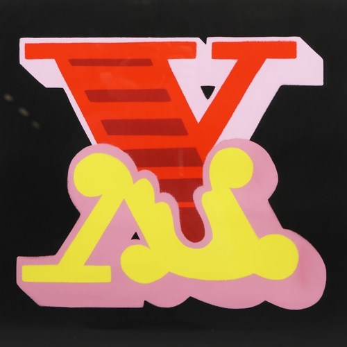 101 - BEN EINE (BRITISH B. 1970). LETTER X. screen print in colour, 2015 signed, dated and numbered from a... 