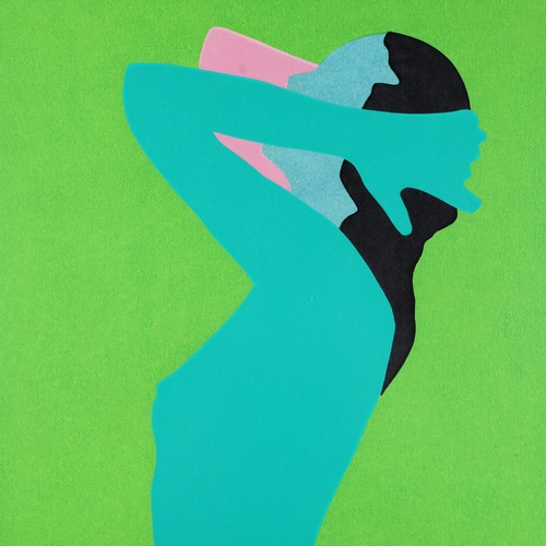 103 - ANNE-MARIE LE QUESNE (AMERICAN B. 1946). NUDE. screenprint, signed and numbered 18/40 in pencil, 105... 