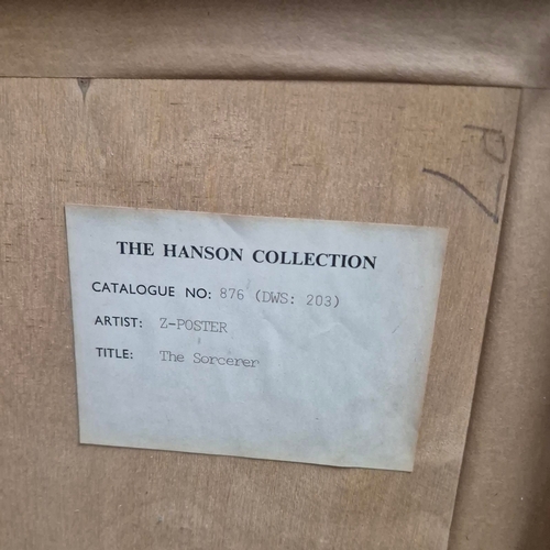 104 - D'OYLY CARTE OPERA COMPANY POSTER. THE SORCERER. The Hanson Collection label verso, 79cm x 53cm, fra... 