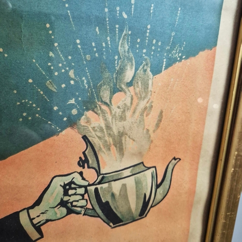 104 - D'OYLY CARTE OPERA COMPANY POSTER. THE SORCERER. The Hanson Collection label verso, 79cm x 53cm, fra... 