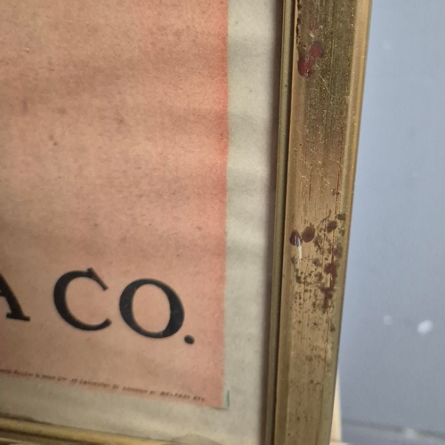 104 - D'OYLY CARTE OPERA COMPANY POSTER. THE SORCERER. The Hanson Collection label verso, 79cm x 53cm, fra... 