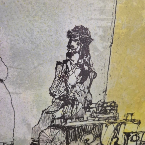 106 - JEAN JANSEM EXHIBITION POSTER. Galerie Du Carlton, 1975, The Hanson Collection label verso, 75cm x 5... 