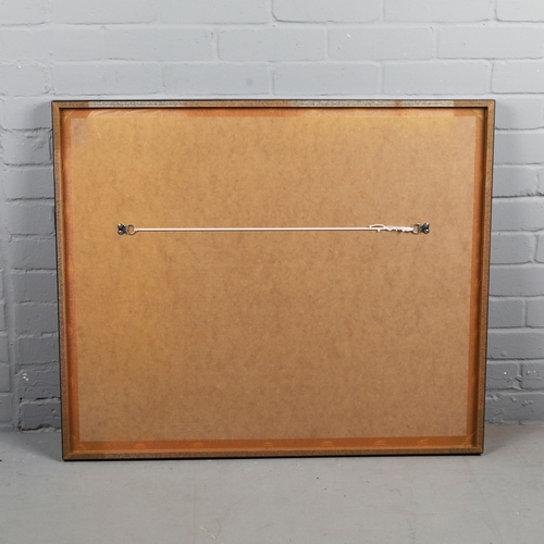 108 - THE HUMAN BODY. medical poster, framed and glazed, 78 cm H x 93 cm W.