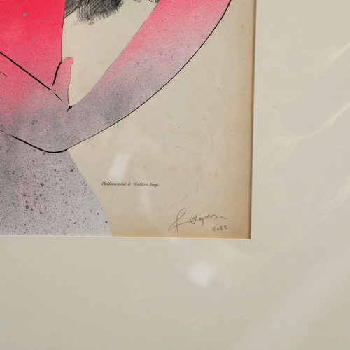 111 - RUGMAN. JOHN GOULD ANTIQUARIAN PRINTS (14). Original lithographs by Gould with enamel, spray paint &... 