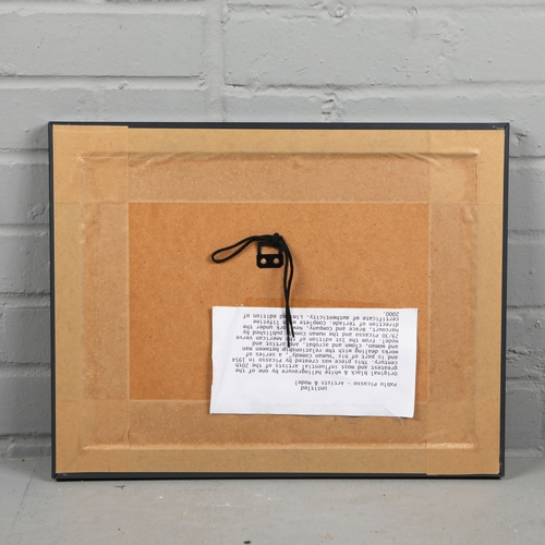 115 - PABLO PICASSO. ARTISTS AND MODEL & ARTISTS AND MODEL II (2). heliogravures, 36cm x 46cm, framed.