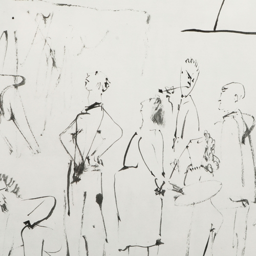 115 - PABLO PICASSO. ARTISTS AND MODEL & ARTISTS AND MODEL II (2). heliogravures, 36cm x 46cm, framed.