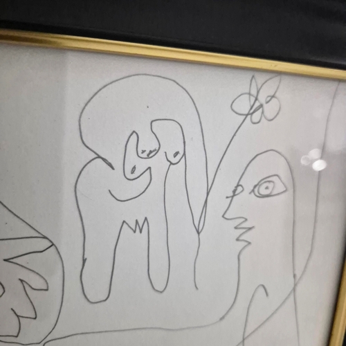 118 - PABLO PICASSO. LES DÉJEUNERS. Lithographie Offset, 18cms x 25cms Published Paris in LES DÉJEUNERS by... 