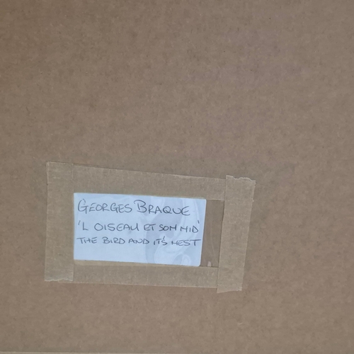 122 - GEORGE BRAQUE. L'OISEAUX ET SON NID. Lithograph, 37cms x 54cms, Lithograph, Published 1956 by Maeght... 