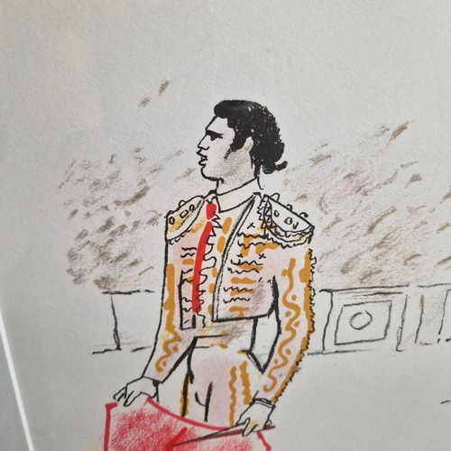 123 - JEAN COCTEAU. LA CORRIDA DU PREMIER MAI. Lithograph, 37cms x 27cms, published by Mourlot 1963, on BF... 