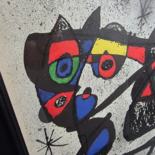128 - JOAN MIRO. SOBRETEIXMS I ESCULTURES. Lithograph, 82cms x 55cms, published by Poligrafa, Barcelona, 1... 