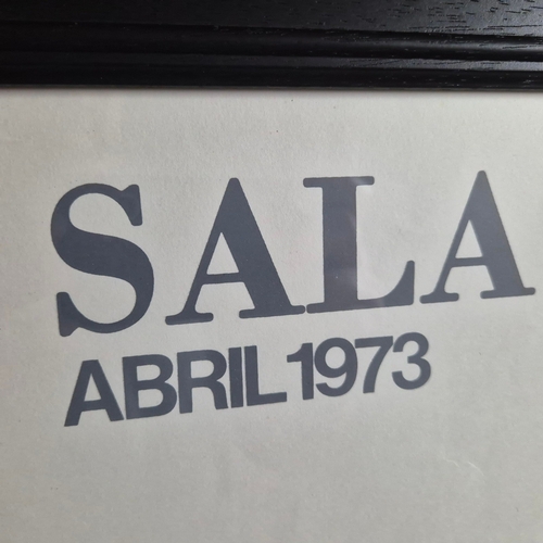 129 - JOAN MIRO. SERIE MALLORCA. Lithograph, 53cms x 73cms, Published 1973, Poligrafa Barcelona, Framed.