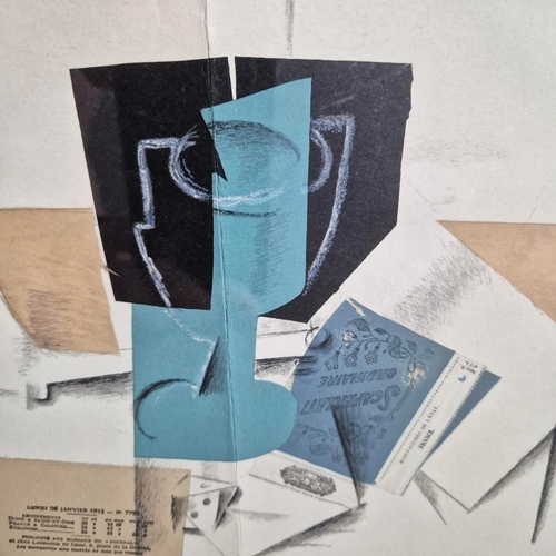 131 - GEORGES BRAQUE (1882-1963). PAPIERS COLLES V. Lithograph, 36cms x 46cms, signed in the plate, pulish... 